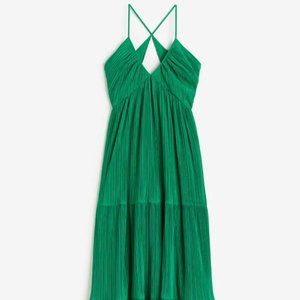H&M Pleated Maxi Dress